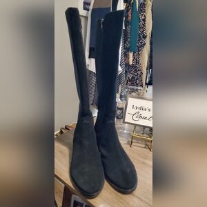 Salvia DAHL Tall Suede Black Boot.